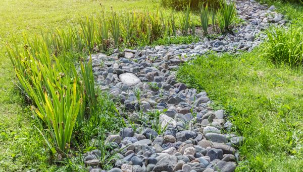 River Rock Garden Installation in De Pere