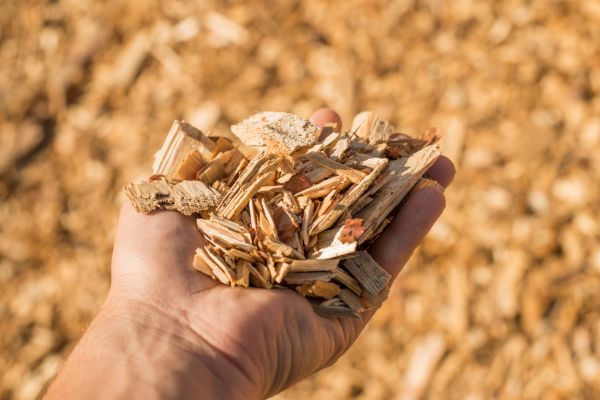 Wood Chips Spreading in De Pere