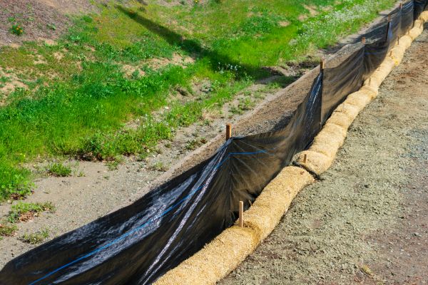 Straw Wattle Installation in De Pere